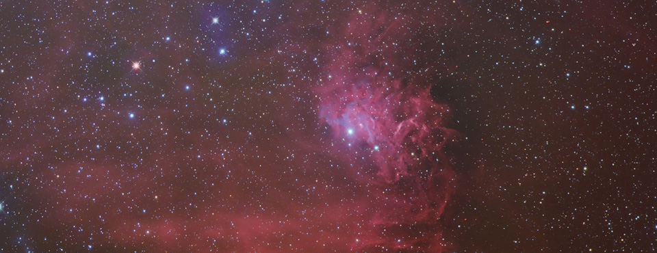 IC405: 마차부 자리 - 불꽃 별 성운